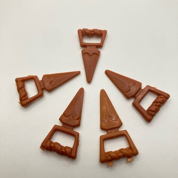 Vtg 80’s TMNT Teenage Mutant Ninja Turtles Large Fist Dagger Accessory x5 - Picture 1 of 1